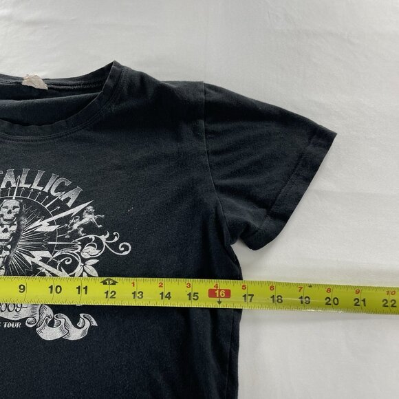 Metallica World Magnetic Tour Tee – Bay Island Sportswear – Black Graphic Shirt - Picture 10 of 11